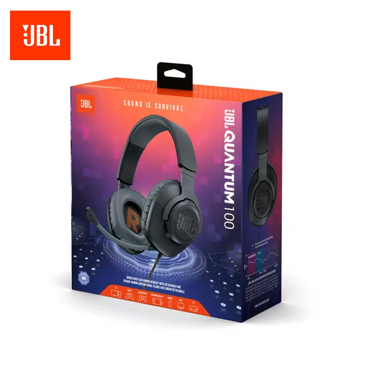 JBL Quantum 100 Gaming Wired Earphones with Mic