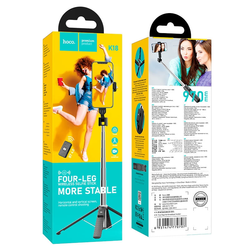 Hoco K18 Wireless Tripod Selfie Stick