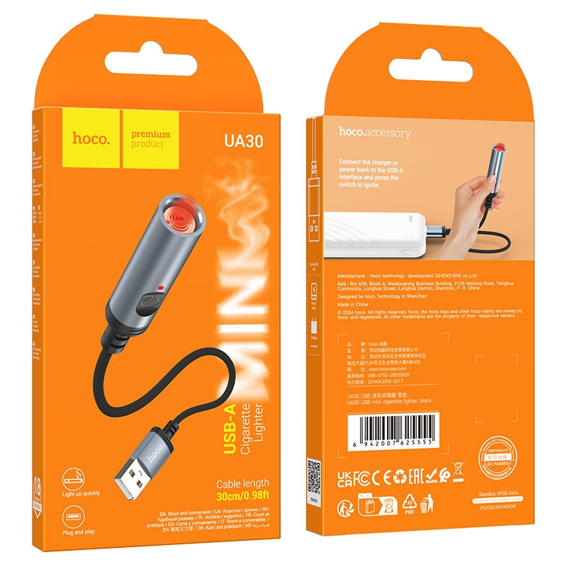 Hoco UA30 Portable Cigarette Lighter (USB)