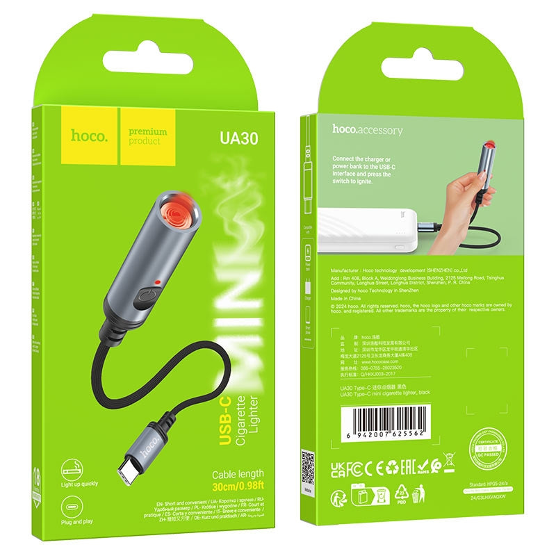 Hoco UA30 Portable Cigarette Lighter (Type C)