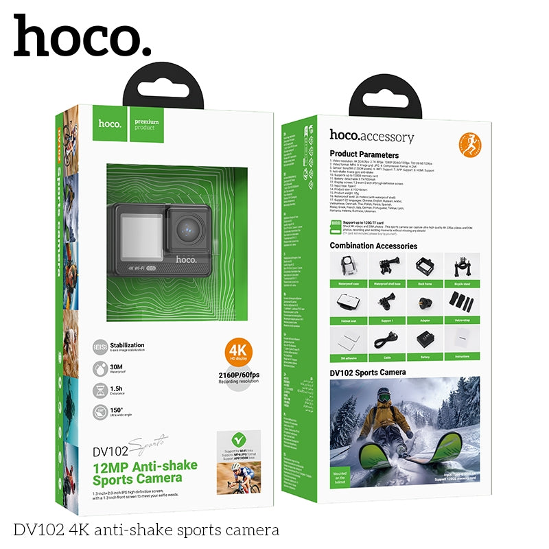 Hoco DV102 4k Anti-shake Sports Action Camera