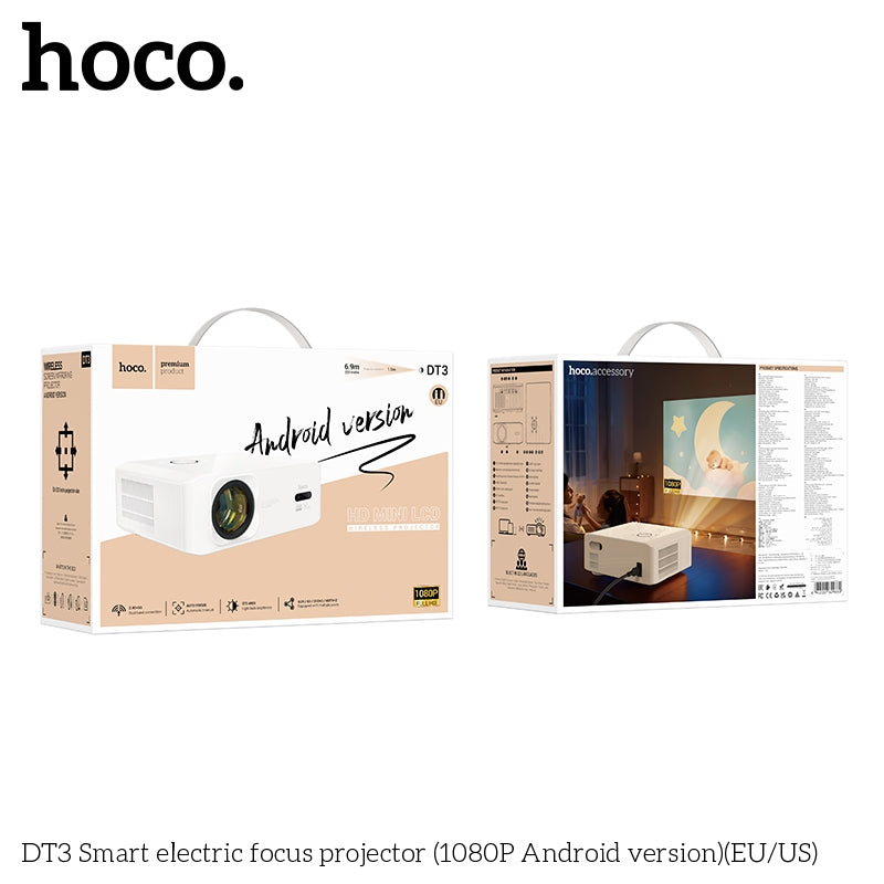 Hoco DT3 Wireless Projector (1080p) Android Version