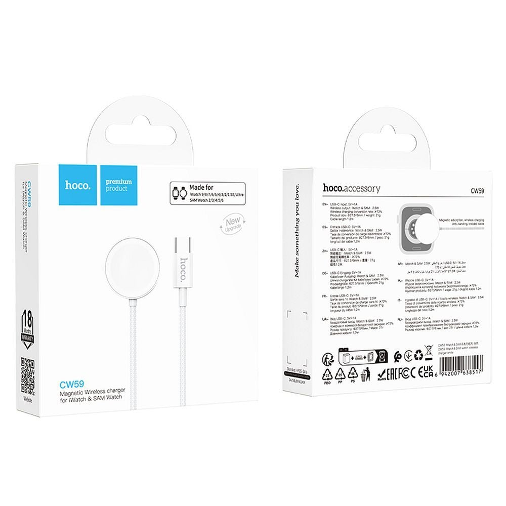 Hoco CW59 Wireless iWatch/Samsung Charger
