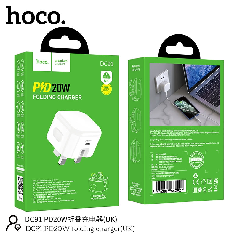 Hoco DC91 Fast Charging plug (Type C) 20W