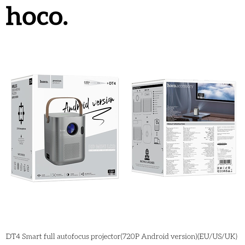Hoco DT4 Smart Full Autofocus Projector (720p)