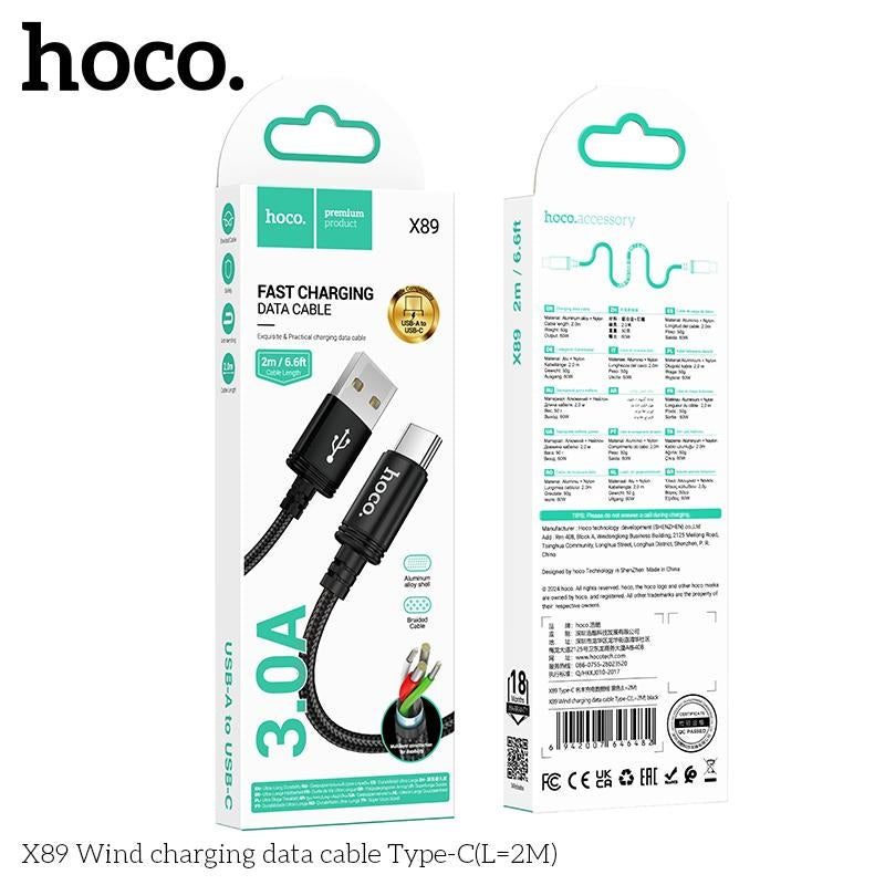 Hoco X89 Charging Cable 2m (Type C)