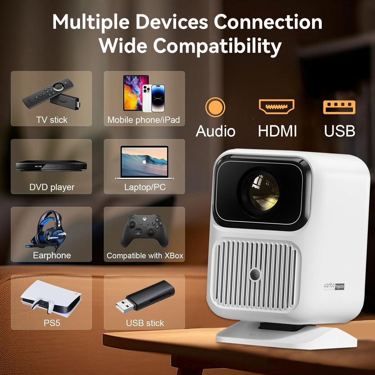Xiaomi Wanbo Dali 1 Android Smart Portable LED Projector