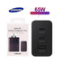 Samsung 65W PD Power Adapter Trio USB-C x2 Ports - USB-A Port