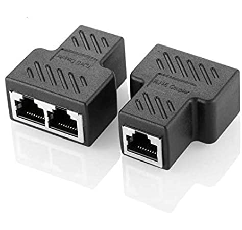 Cat6 RJ45 8P8C Dual Ethernet Adapter