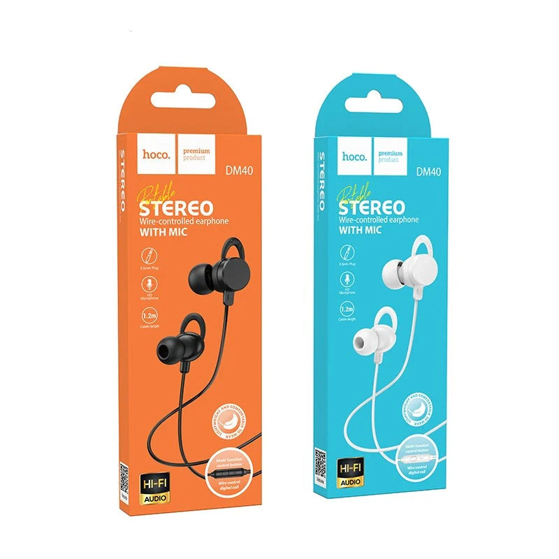 Hoco DM40 Wired Earphones with Microphone (3.5mm)