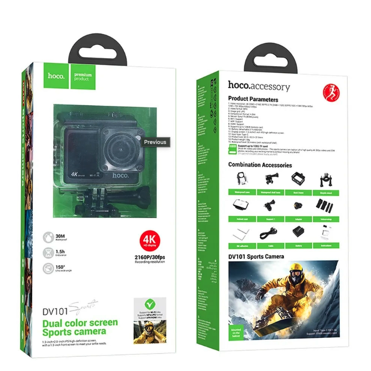 Hoco DV101 4K Sports Camera