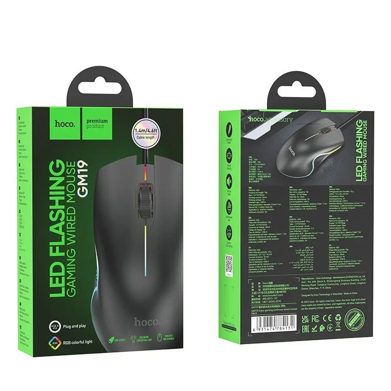 Hoco GM19 Gaming Mouse (Wired)