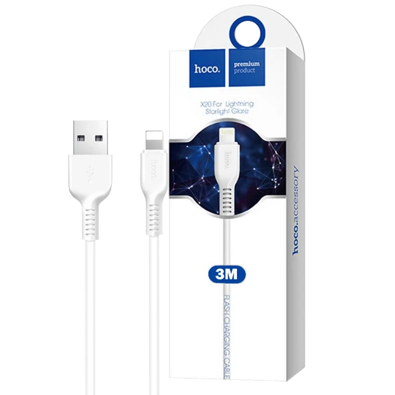 Hoco X20 cable 3m USB to Lightning