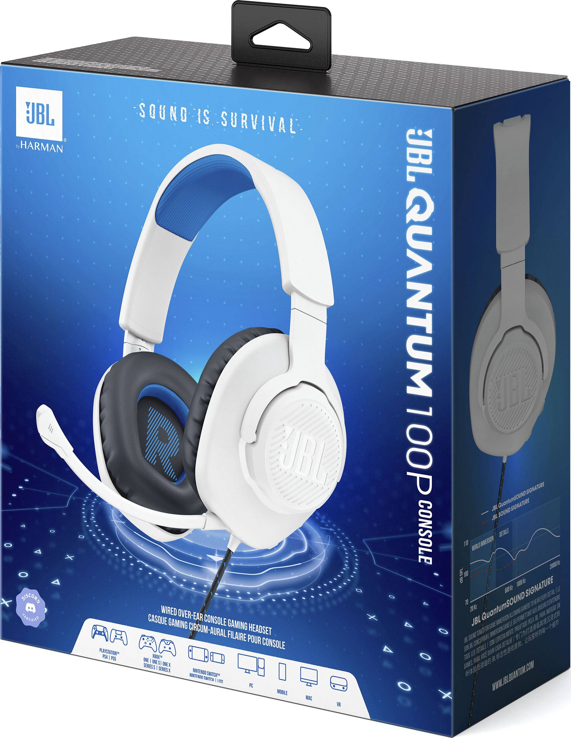 JBL Quantum 100P Gaming Wired Earphones with Mic