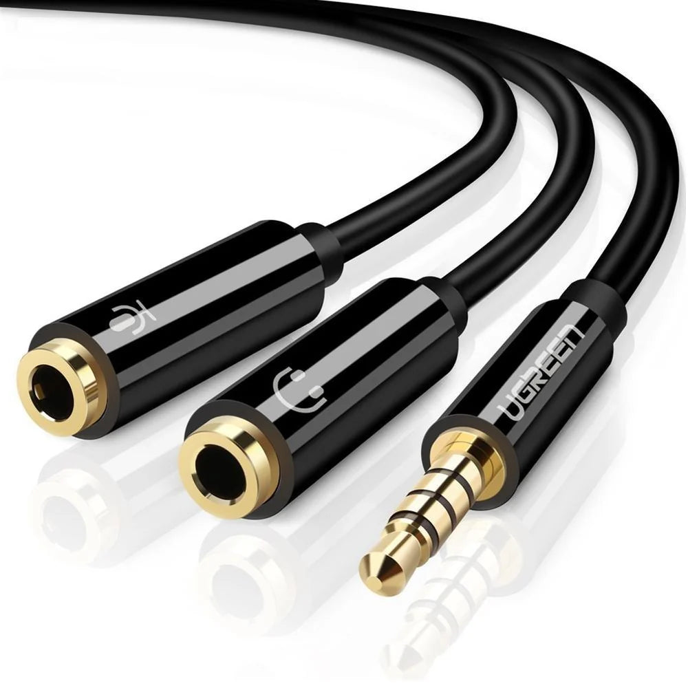 UGREEN 30620 Audio Cable (3.5mm Jack to 2 Female)