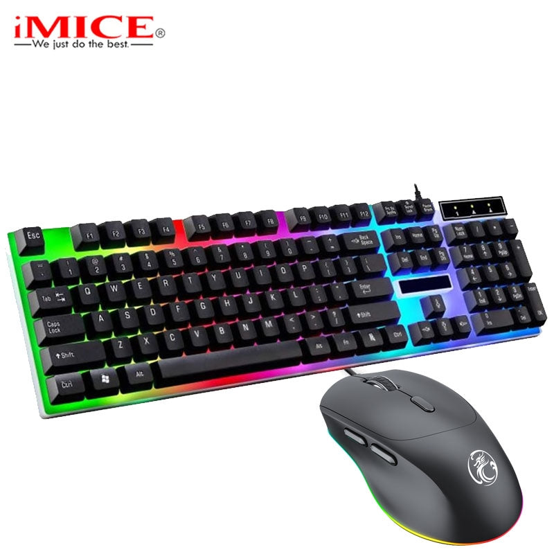 iMice AN-350 Mechanical Gaming Keyboard and Mouse Set (Wired)