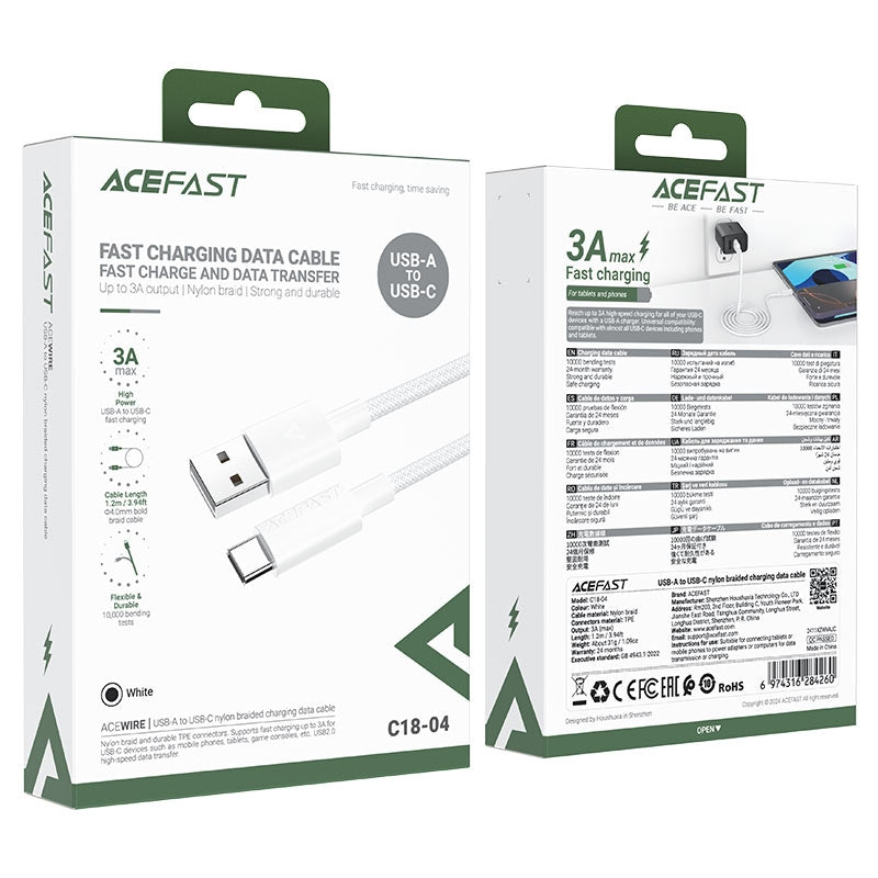 AceFast C18-04 Data Cable (USB to Type C)