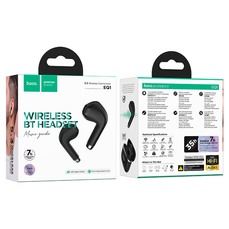 Hoco EQ1 Bluetooth Earphones