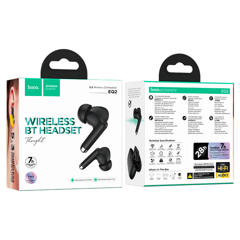 Hoco EQ2 Bluetooth Earphones