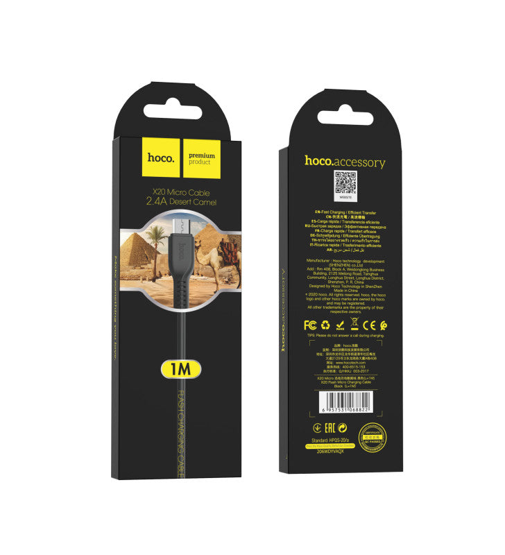 Hoco X20 Charging cable 1m (USB to Micro)