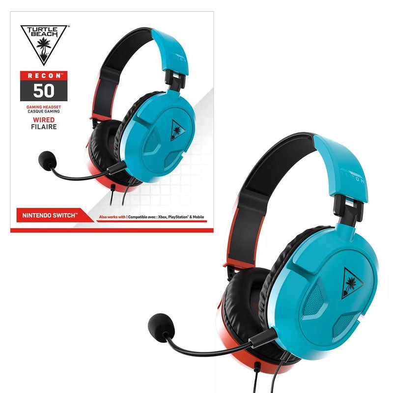Turtle Beach Reacon 50 Nintendo Switch Wired Gaming Headphones