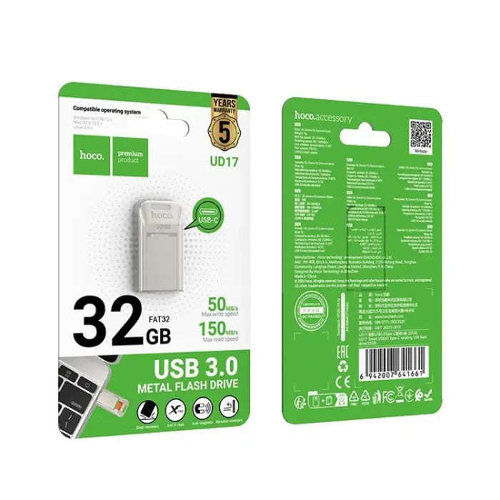 Hoco UD17 Flash Drive 32GB 3.0 (USB+Type C) 3.0
