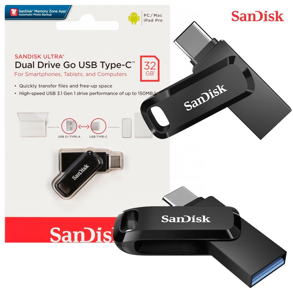 SanDisk Ultra Dual Flash Drive (32GB) USB + Type-C